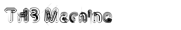 TH3 Machine font preview